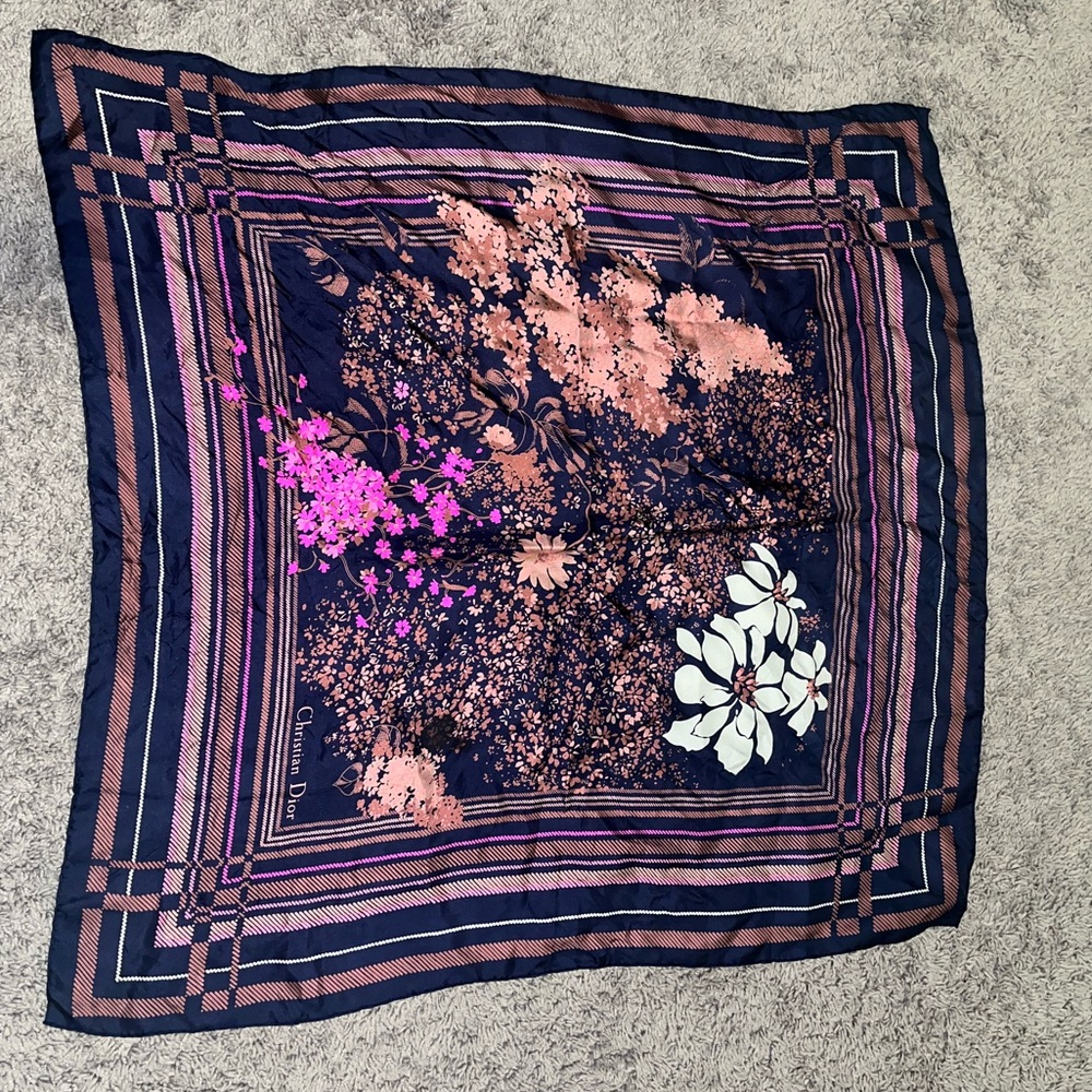 Vintage Dior silk scarf